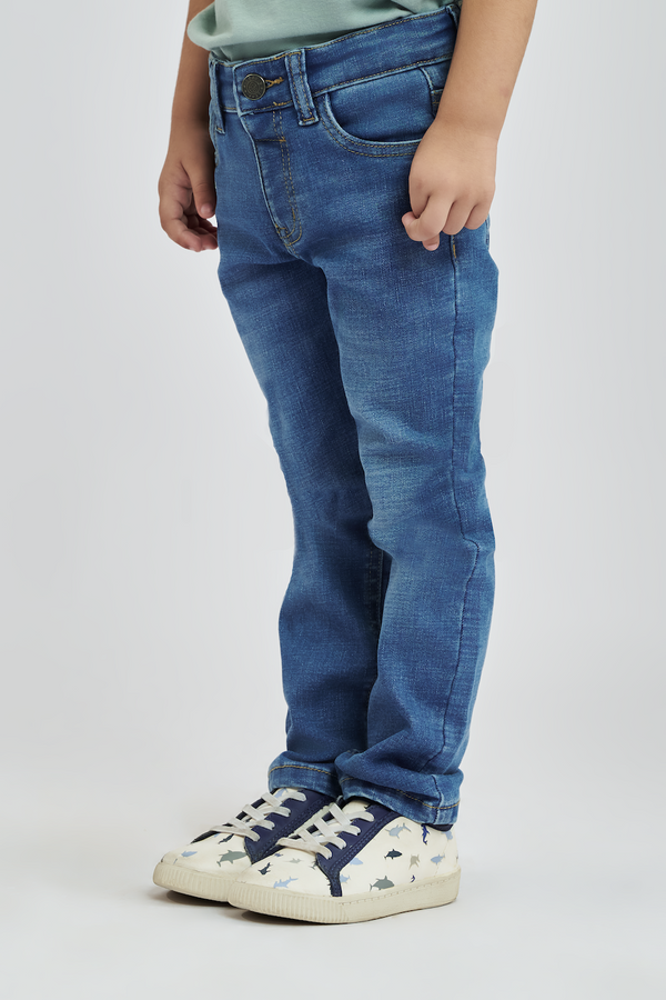 Ultra Stretch Light Blue Denim Jeans Kids | Leaf Clothing