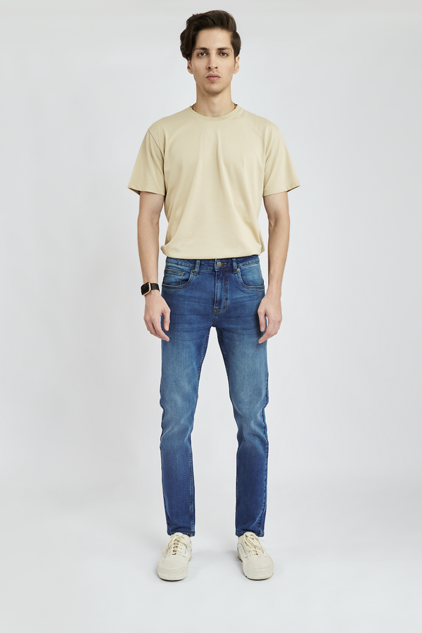 Medium Blue Denim Jeans | Leaf Clothing