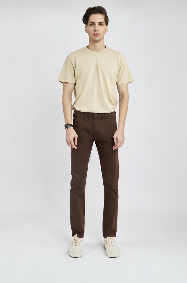 Chocolate Brown Chino | Leaf Clothing