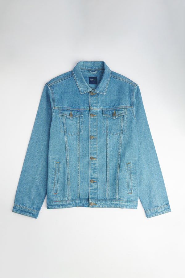 Light Blue Denim Jacket | Leaf Clothing