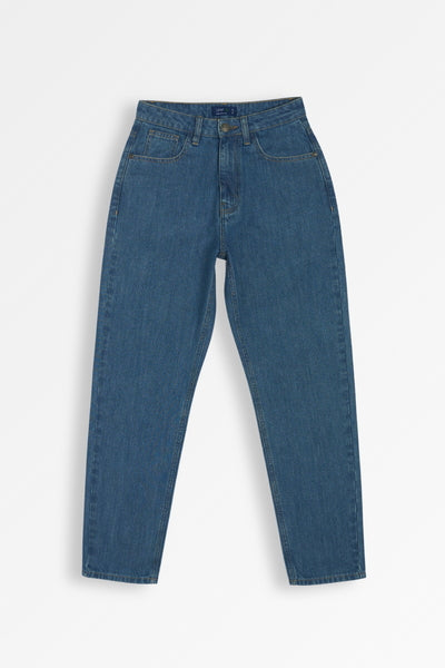 Medium Blue Mom Jeans | Leaf Clothing