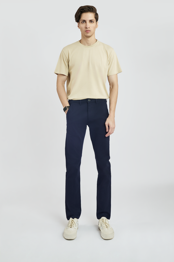 Navy Blue Chino | Leaf Clothing