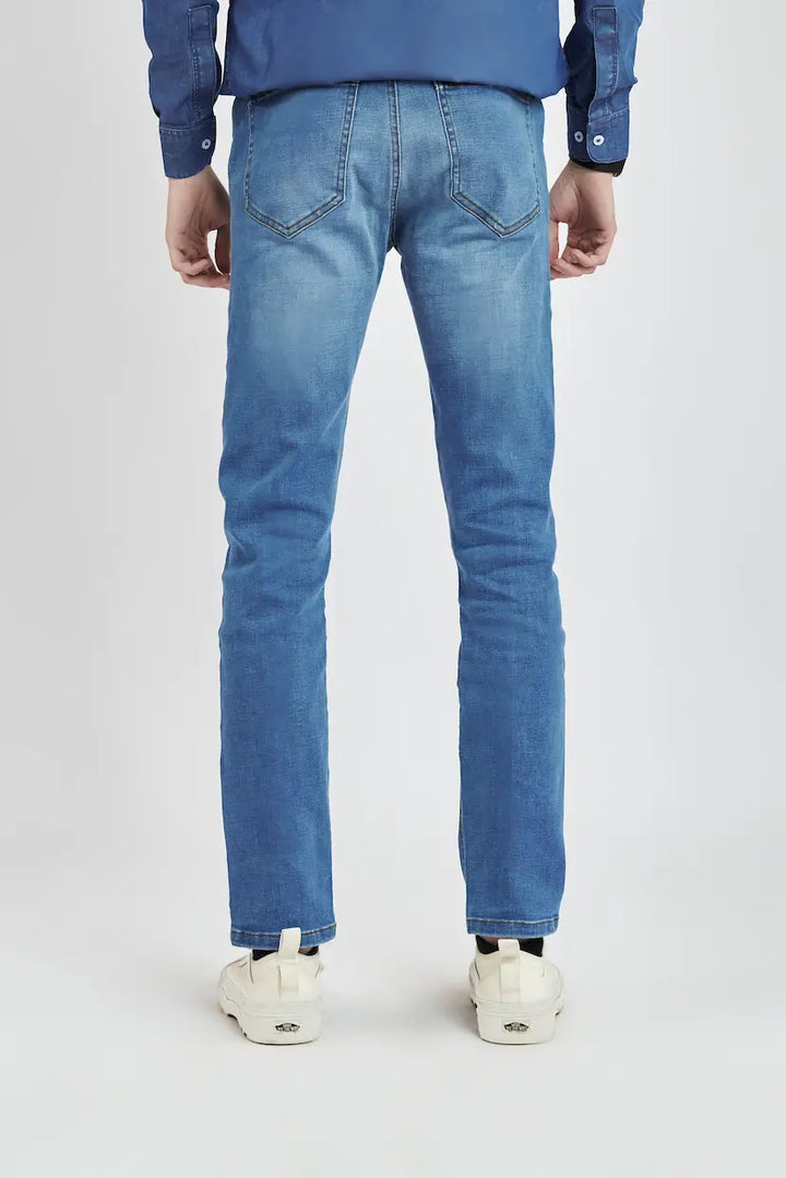 Ultra Stretch Light Blue Denim Jeans | Leaf Clothing Leaf