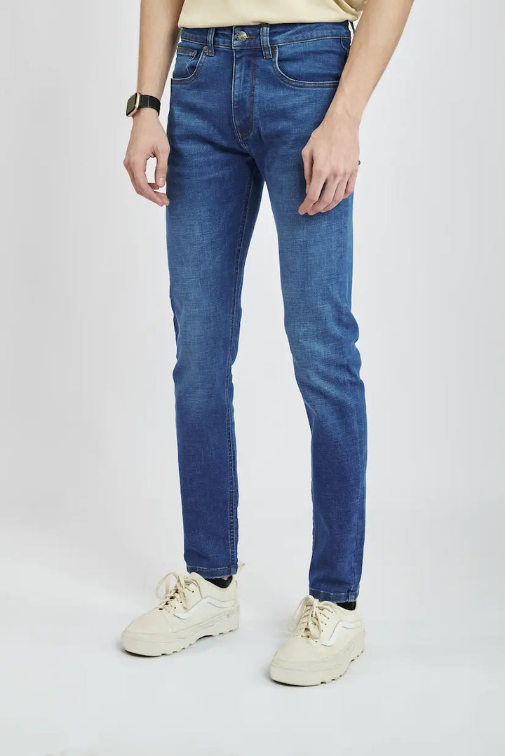 Ultra Stretch Medium Blue Denim Jeans | Leaf Clothing leafclothingpk