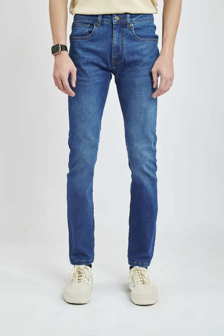 Ultra Stretch Medium Blue Denim Jeans | Leaf Clothing leafclothingpk